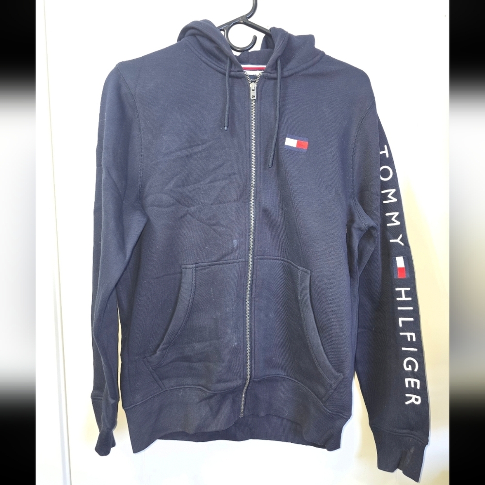 Tommy Hilfiger Men's Zip-Up Fkeece Hoodie - Navy Sz XS